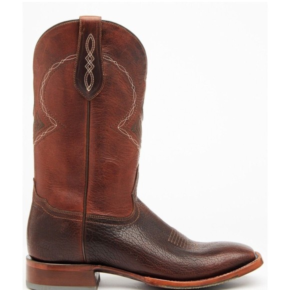 Cody James Brown Leather Square Toe Pull On Western Boots Men’s Size 12 D - Picture 9 of 14